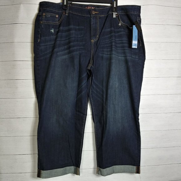 Apt. 9 Denim - Apt.9 women plus size 22w skinny, relaxed crop leg denim jeans NW